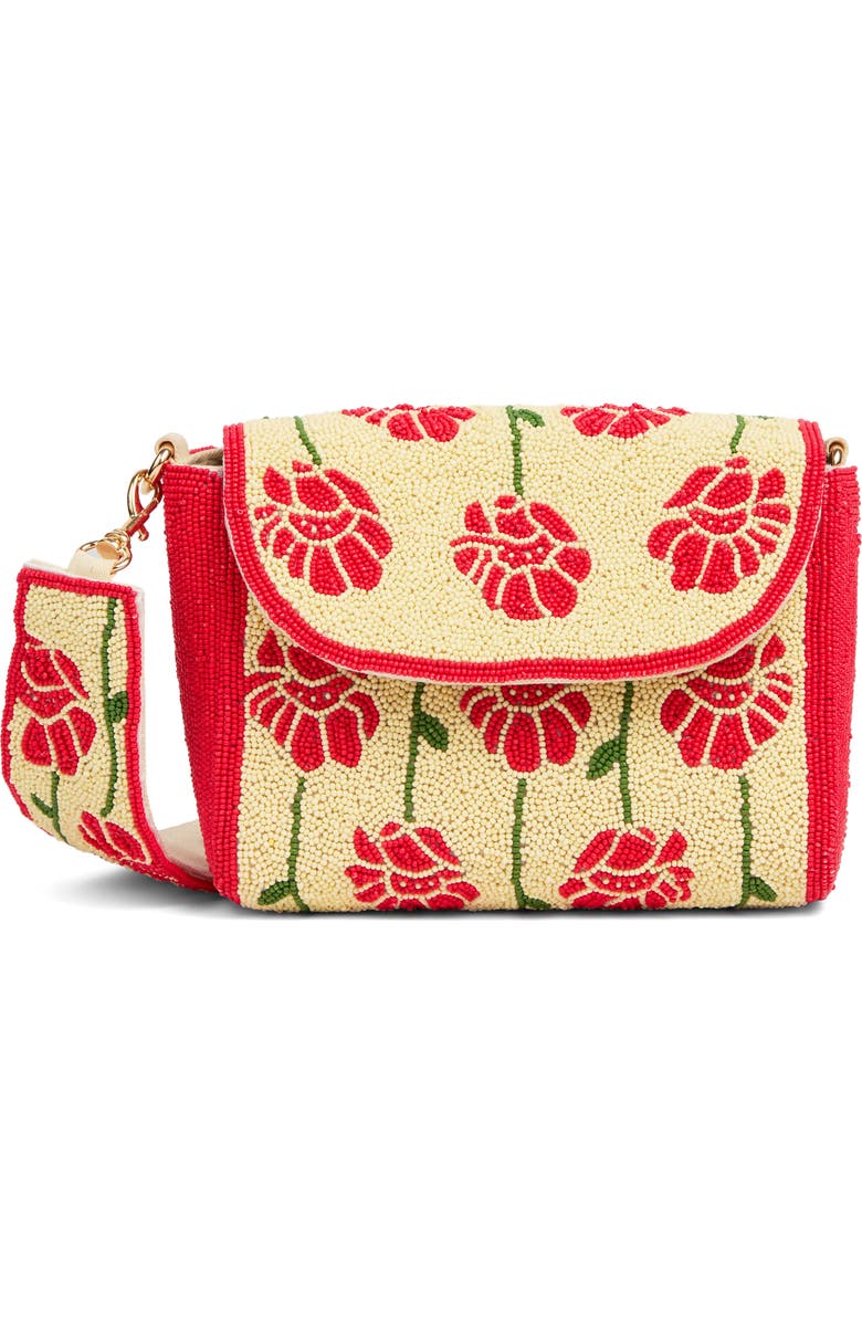 LK Bennett Bloom Beaded Shoulder Bag, Main, color,