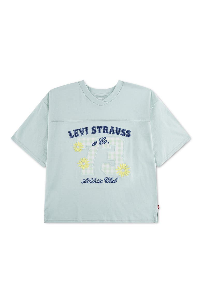 Kids' Oversize Football T-Shirt, Main, color, PALE BLUE