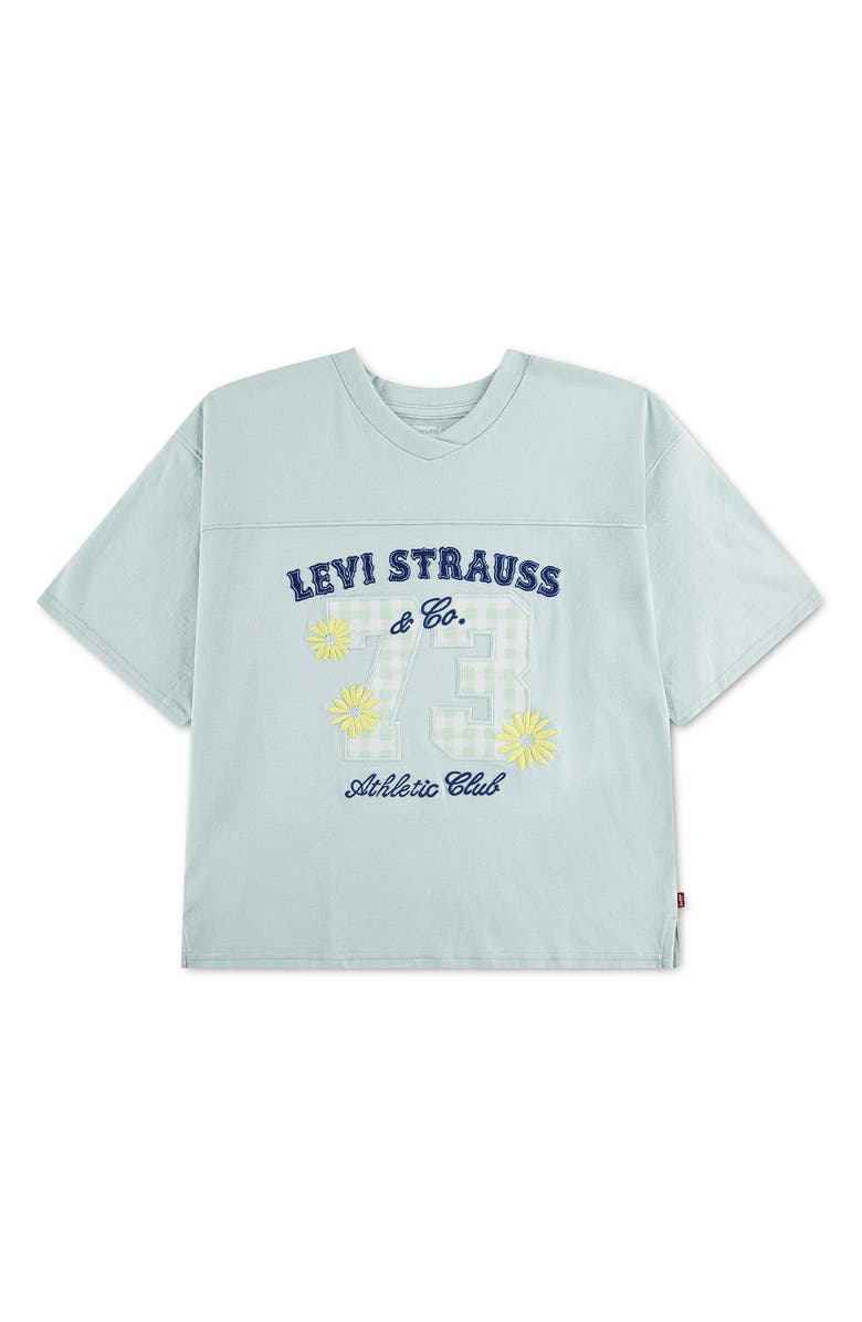 Levi's Kids' Oversize Football T-Shirt, Main, color, Pale Blue