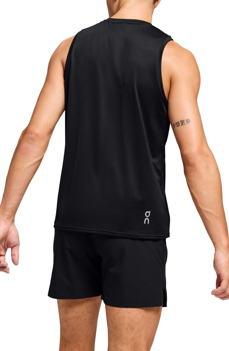 On Core Running Tank, Alternate, color, Black