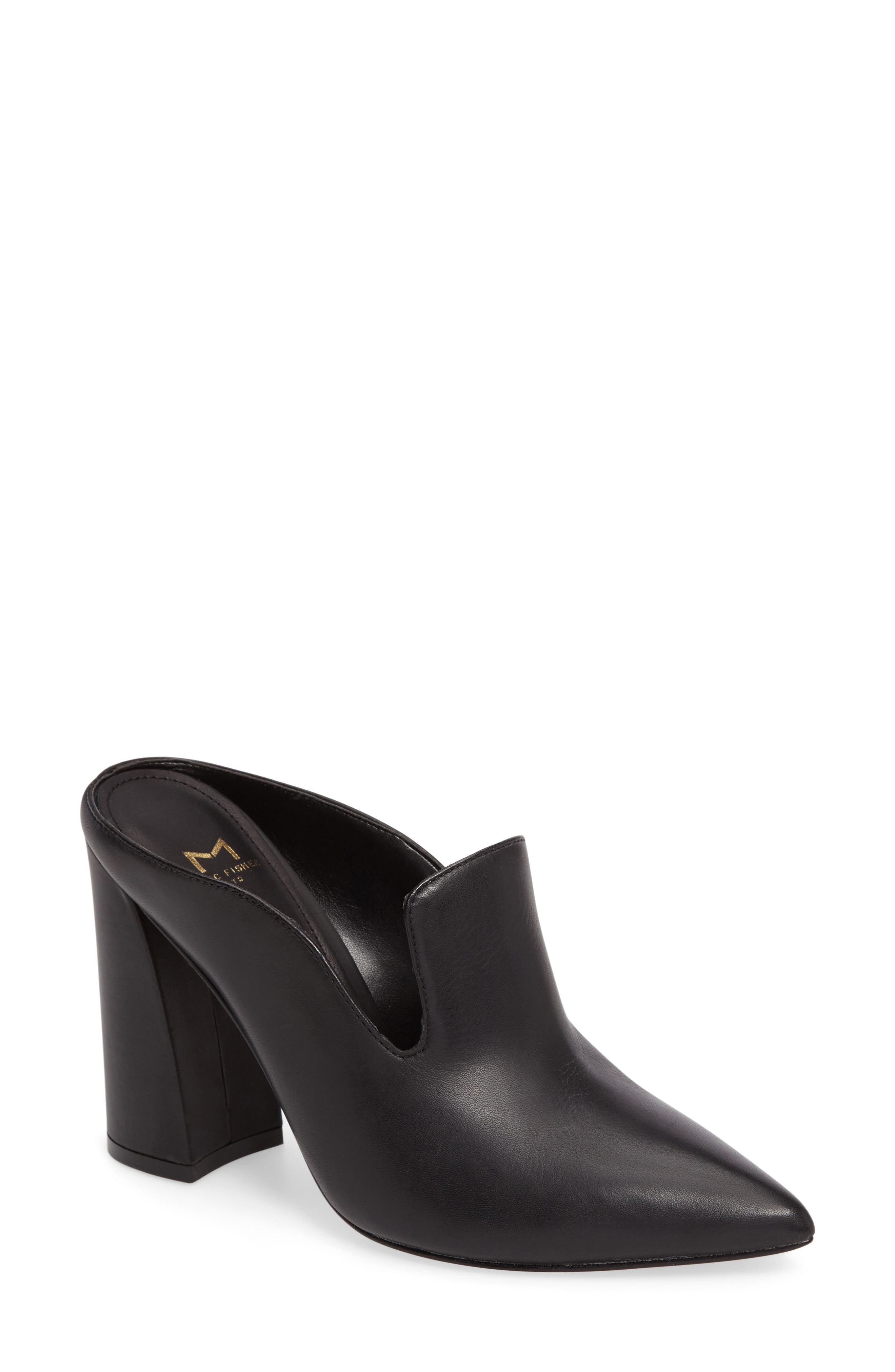Ragina Loafer Mule, Main, color, BLACK LEATHER