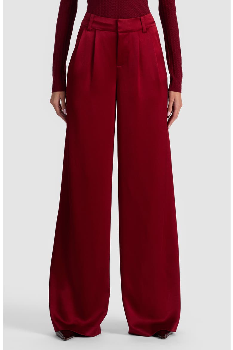 Kennedy Double Pleat Pants, Main, color, OXBLOOD