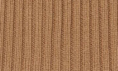 Lacoste Wool Cuff Beanie In Brown