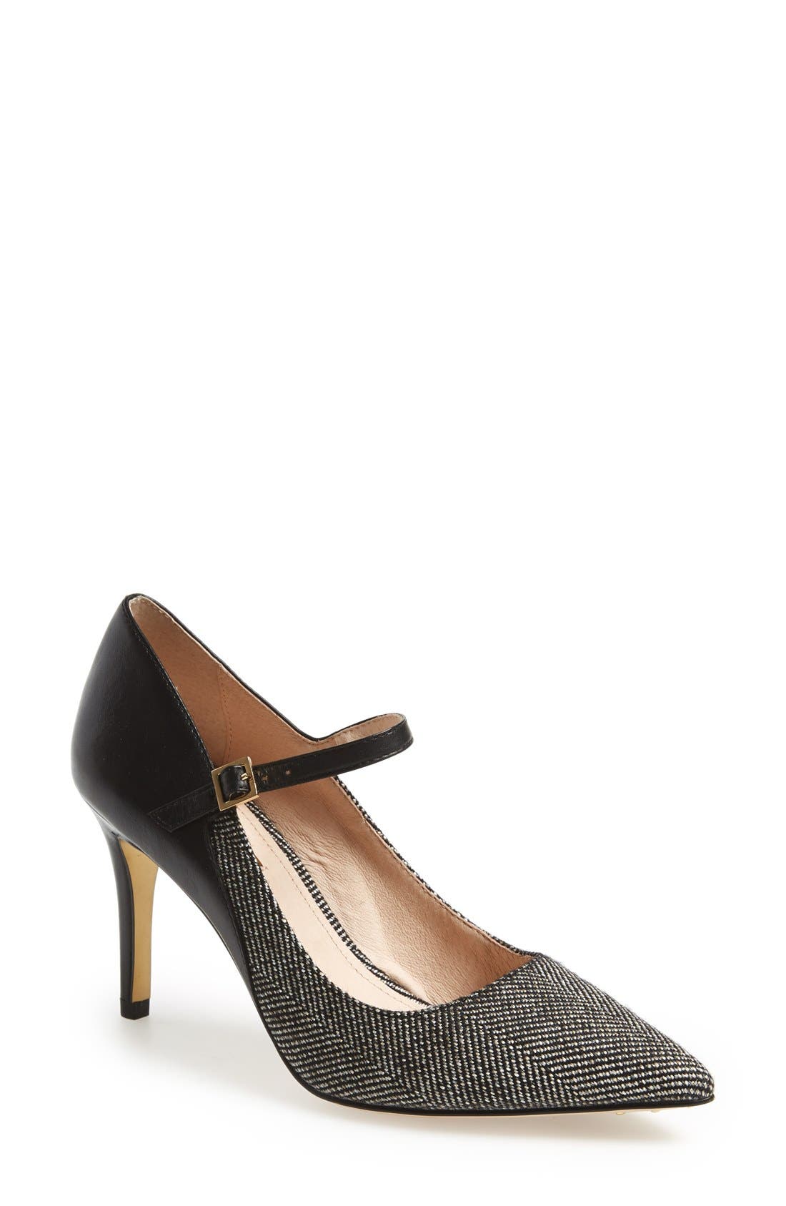 'Ione' Mary Jane Pump, Main, color, GREY TWEED