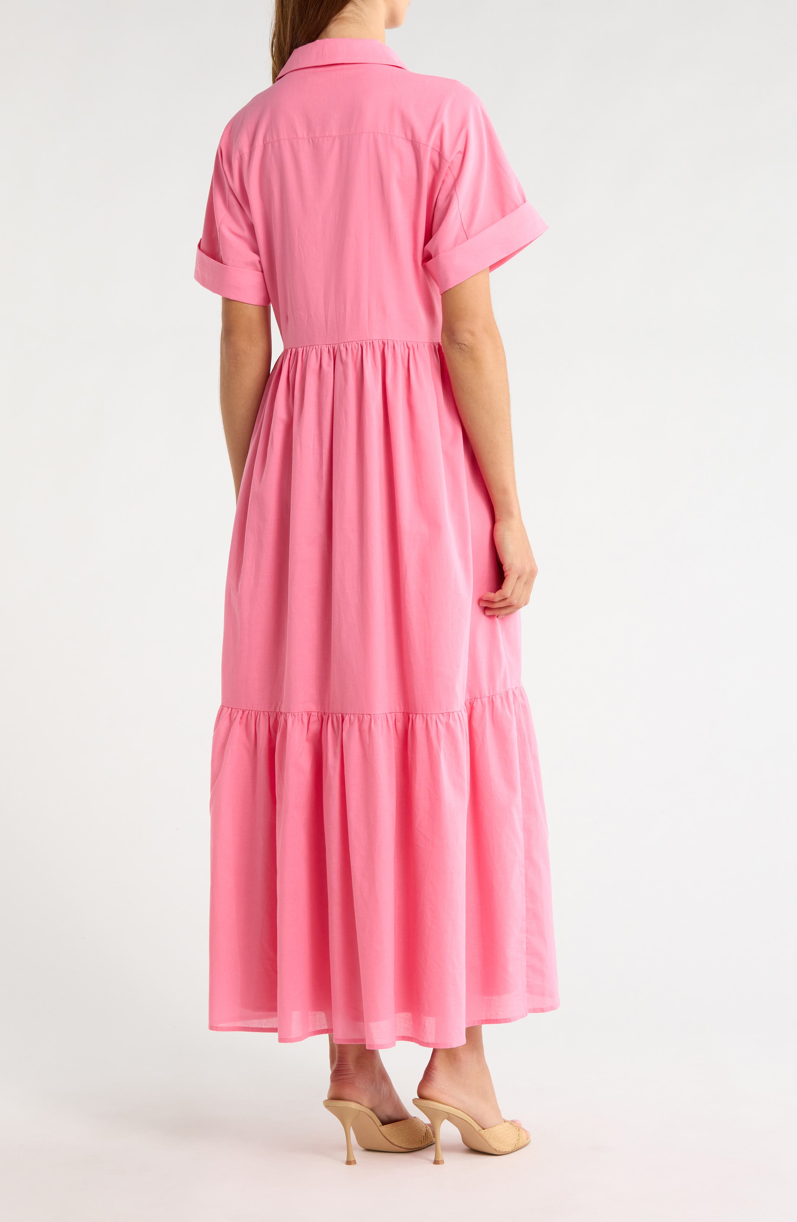 Astera Tiered Maxi Shirtdress - image 2