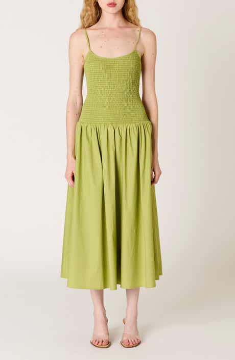 Granada Open Back Cotton Midi Sundress