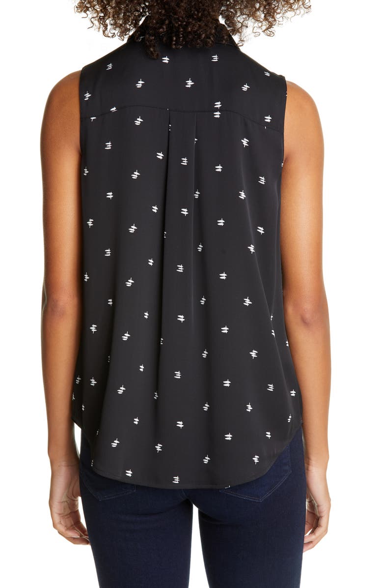 Nordstrom Signature Sleeveless Stretch Silk Shirt, Alternate, color, 