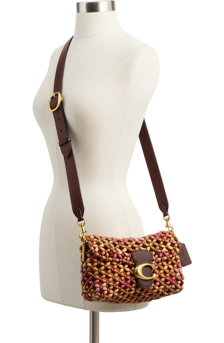 COACH Tabby 26 Wooden Bead Shoulder Bag, Alternate, color, Maple Multi