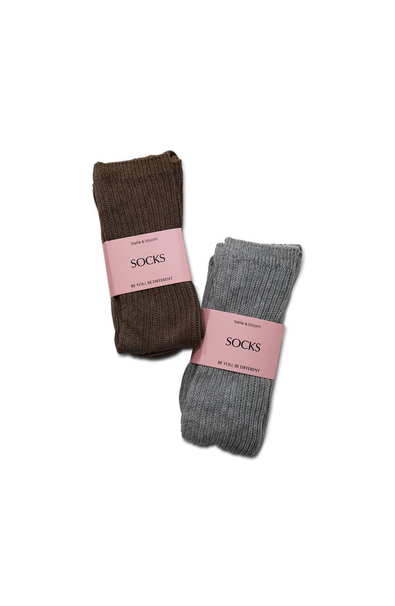 Belle & Bloom Go For It 2 Pack Socks, Alternate, color, Multi