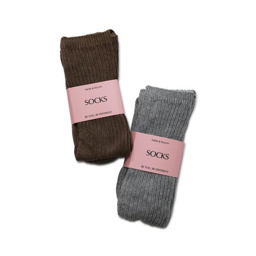 Belle & Bloom Go For It 2 Pack Socks In Multi