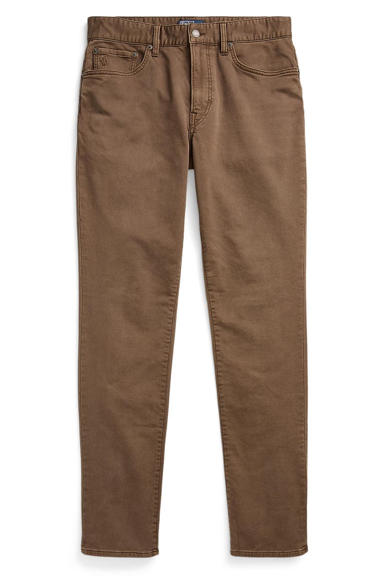 Polo Ralph Lauren Sullivan Slim Tapered Leg Knit Pants, Alternate, color, Dark Brown
