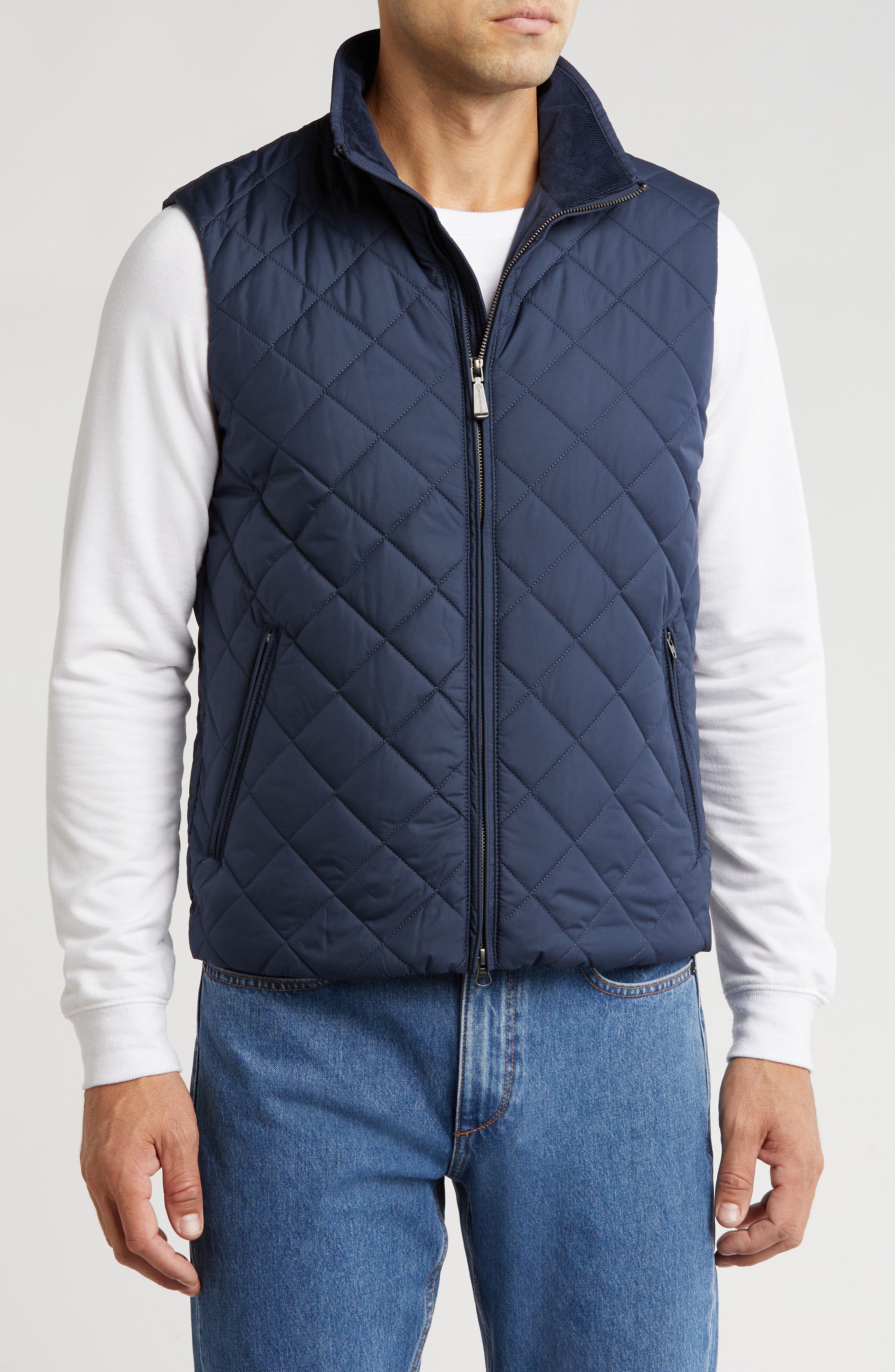 Brooks Brothers Water Repellent Diamond Quilted Vest