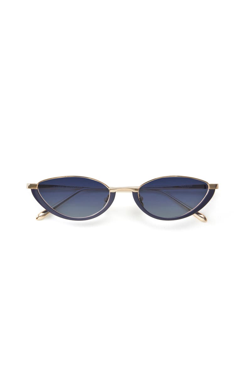 Jeanne Sunglasses, Alternate, color, Blue / Gold
