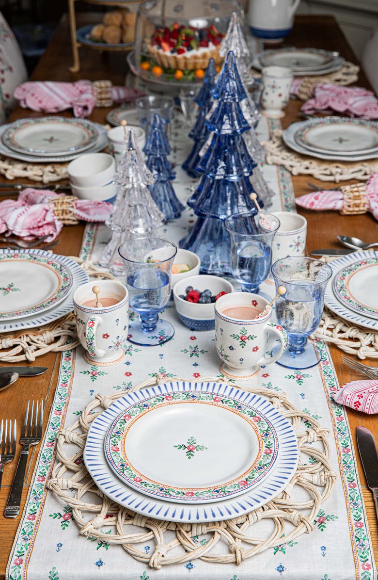 Juliska Heidi Cocktail/Side Plate, Alternate, color, White Multi