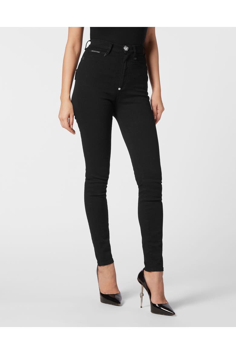 Super High Waist Jegging Skull Women, Main, color, SummerNight