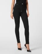 PHILIPP PLEIN Super High Waist Jegging Skull Women
