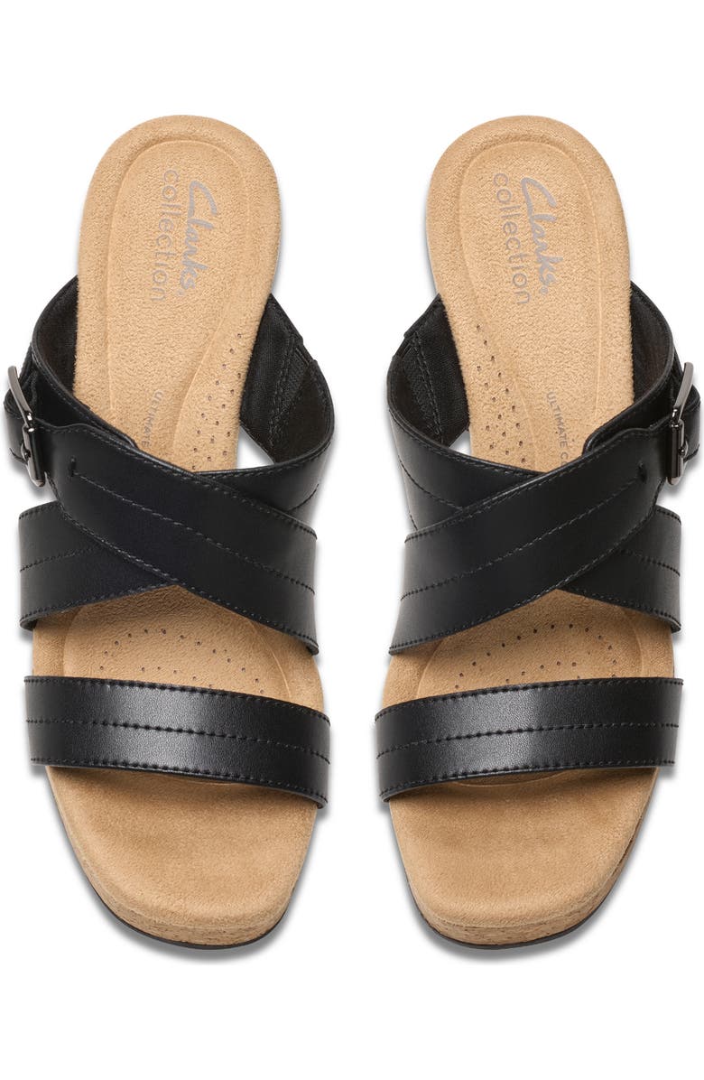 Clarks<sup>®</sup> Nerisa Holly Platform Sandal, Alternate, color, Black Leather
