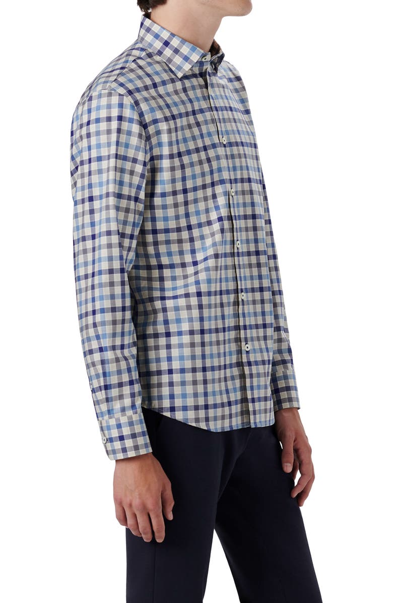 Bugatchi Classic Fit Check Button-Up Shirt, Alternate, color, 