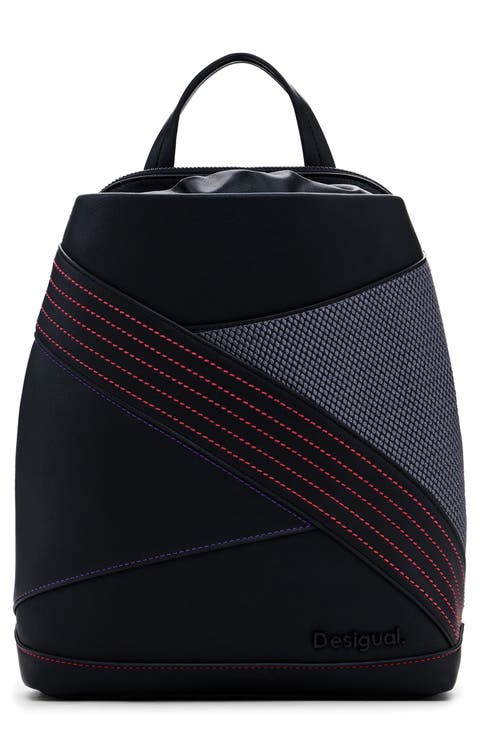 Faux Leather Backpack