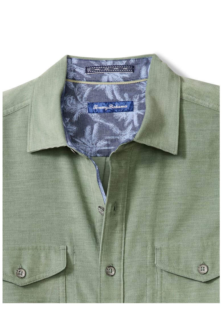 Coastline Cord Heather Bay Cotton Corduroy Button-Up Shirt, Alternate, color, DARK SPA HEATHER
