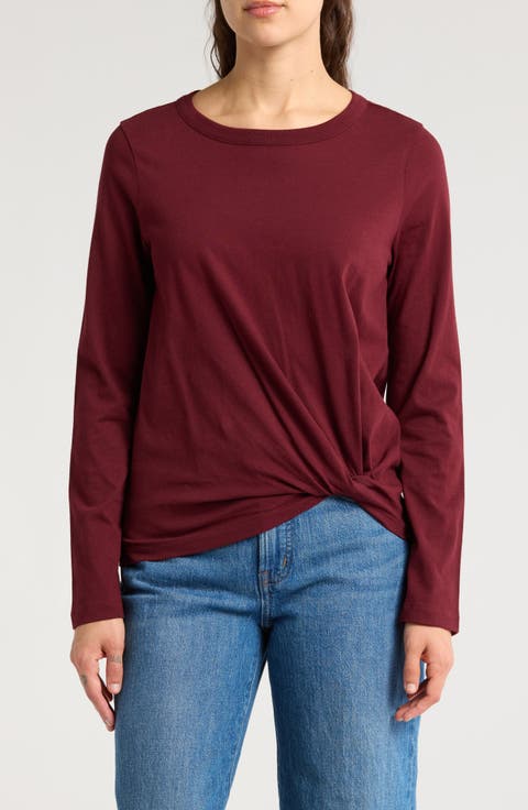 Front Twist Cotton Top