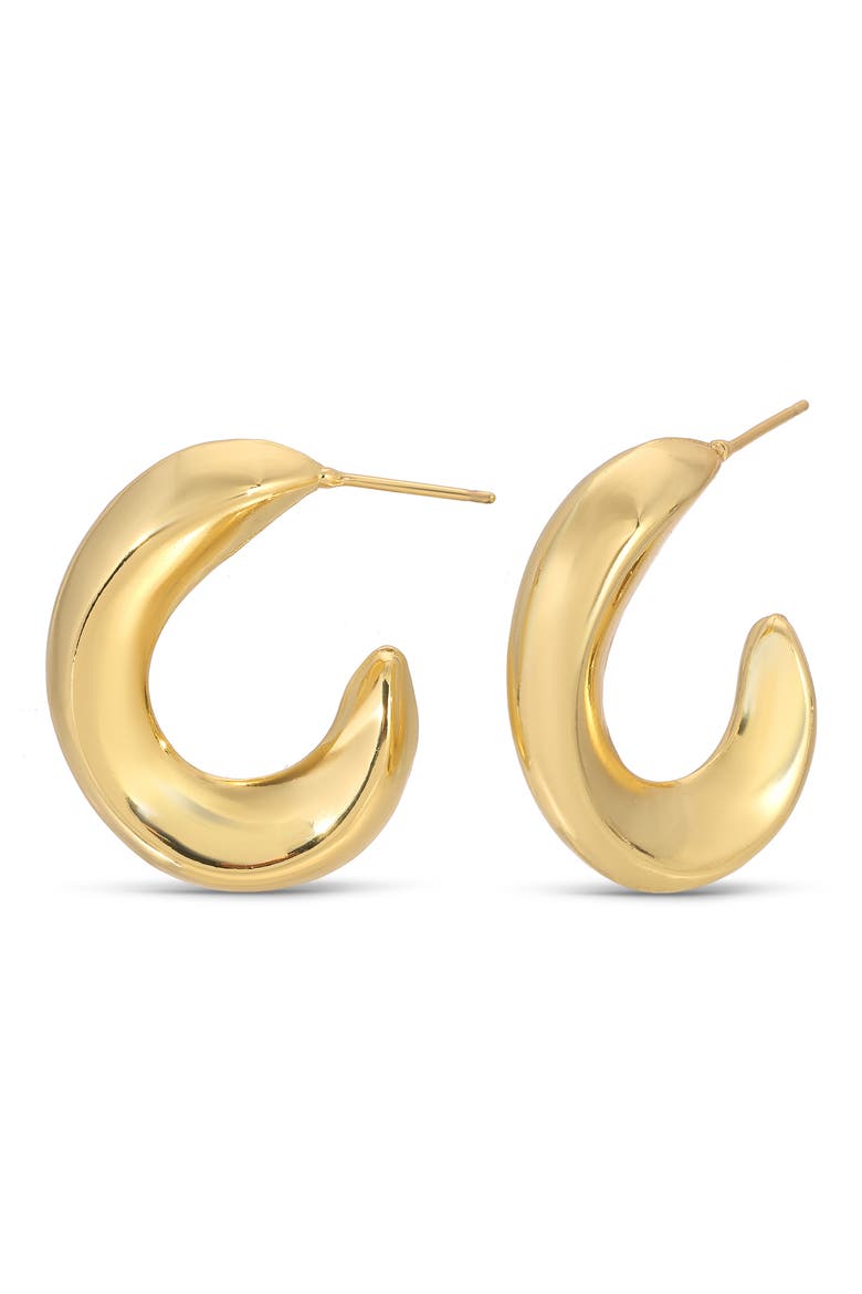 Arlet Hoop Earrings, Alternate, color, GOLD