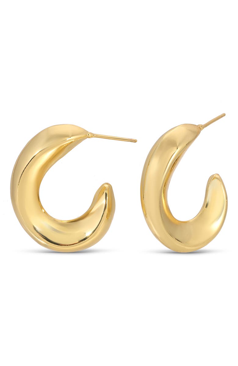 EYE CANDY LOS ANGELES Arlet Hoop Earrings, Alternate, color, Gold