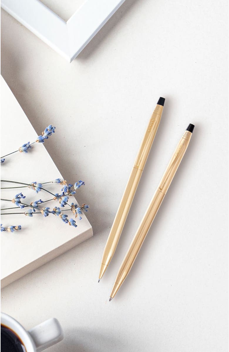 A.T. Cross Classic Century Pen and Pencil Set, Alternate, color, 23Kt Gold