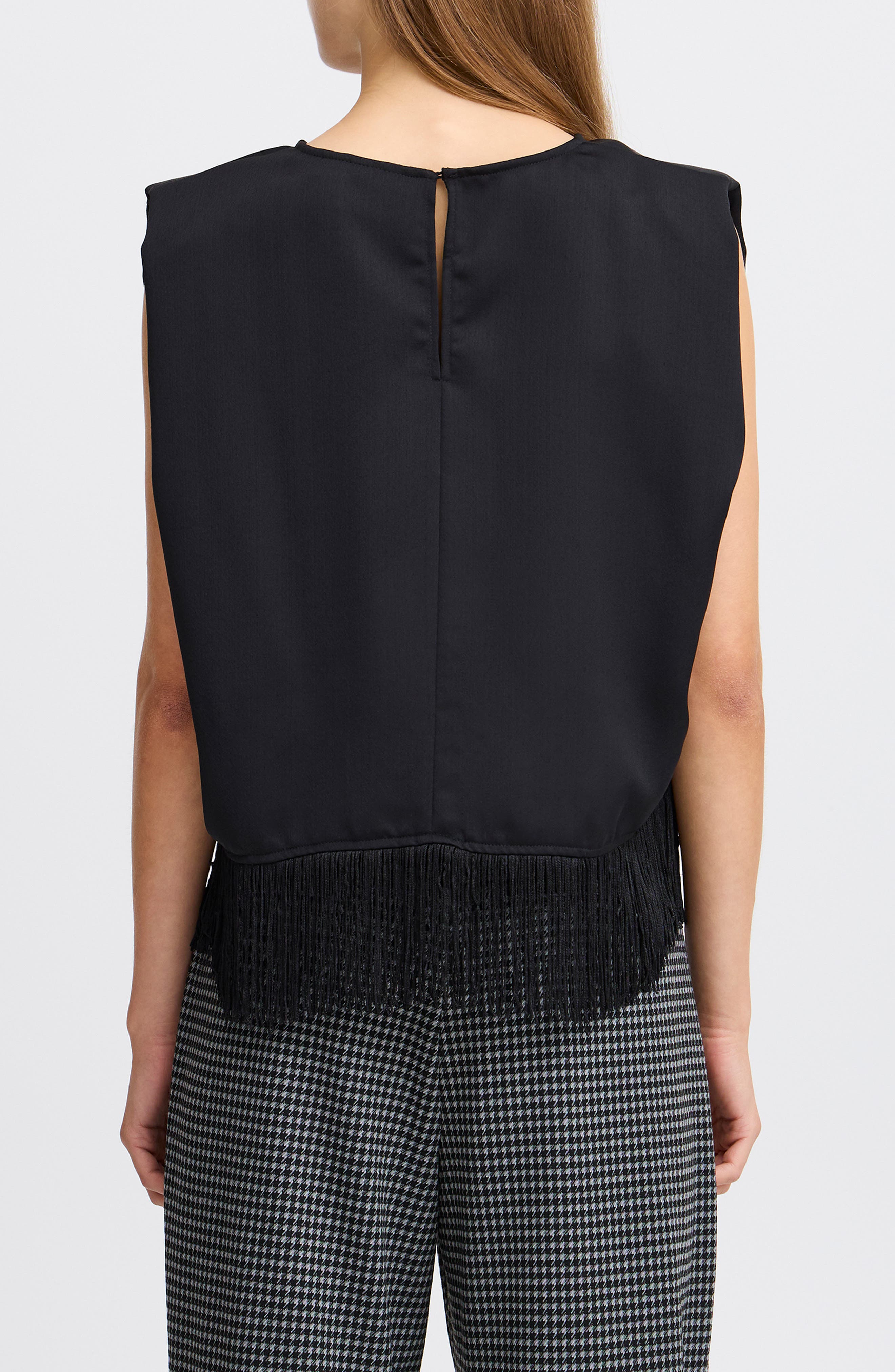Fringe Detail Sleeveless Top - image 2