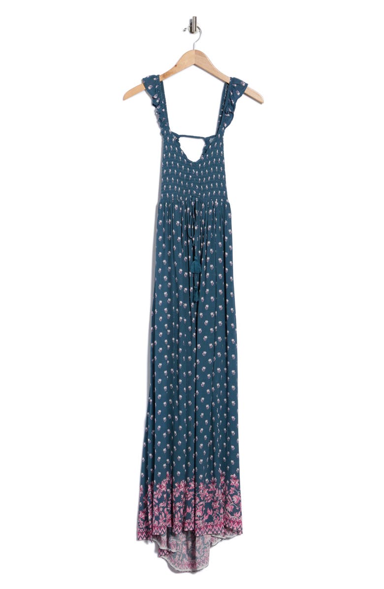 Amuse Society Shanti Maxi Dress, Alternate, color, Teal