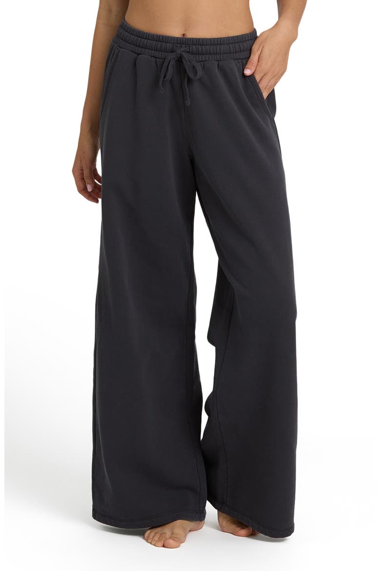 The Avery Brushed Fleece Sweatpants, Main, color, BLACK SANDS
