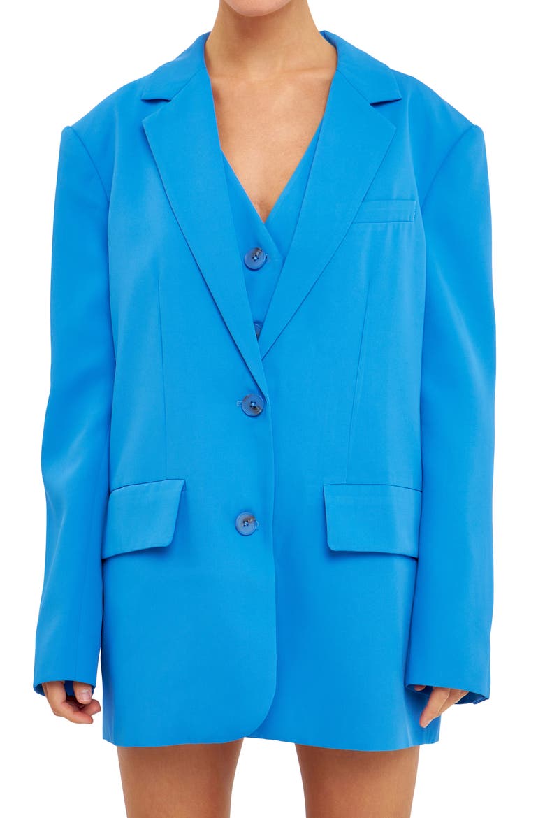 Buttery Oversize Blazer, Alternate, color, OCEAN BLUE