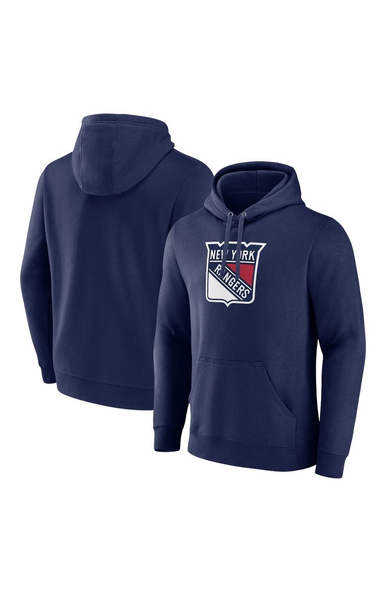 FANATICS Men's Fanatics Branded Navy New York Rangers Alternate Graphic Fleece Pullover Hoodie, Main, color, 