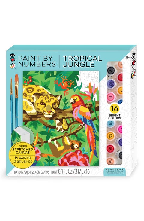 Paint by Number Tropical Jungle Activity Set