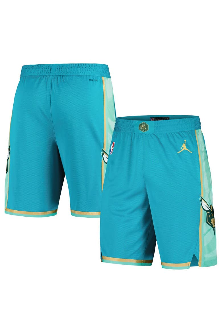 Men's Jordan Brand  Teal Charlotte Hornets 2023/24 City Edition Swingman Shorts, Main, color, Teal