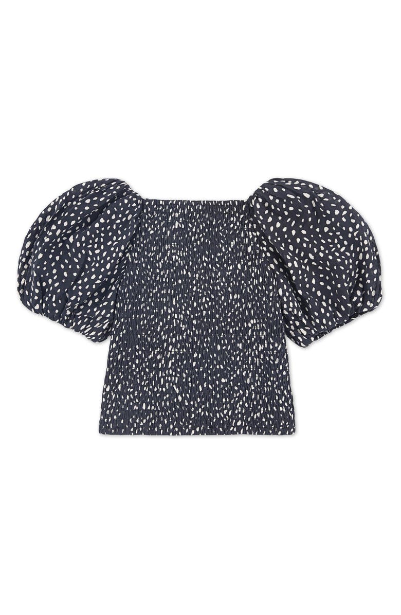 abercrombie kids Kids' Emerson Puff Sleeve Top, Alternate, color, Anthracite