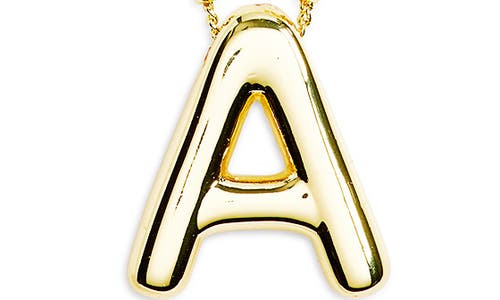 Leith 3d Initial Pendant Necklace In Gold