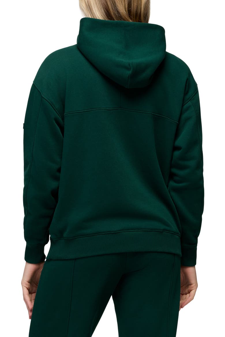 Dreamfleece Full Zip Hoodie, Alternate, color, ROOT GREEN