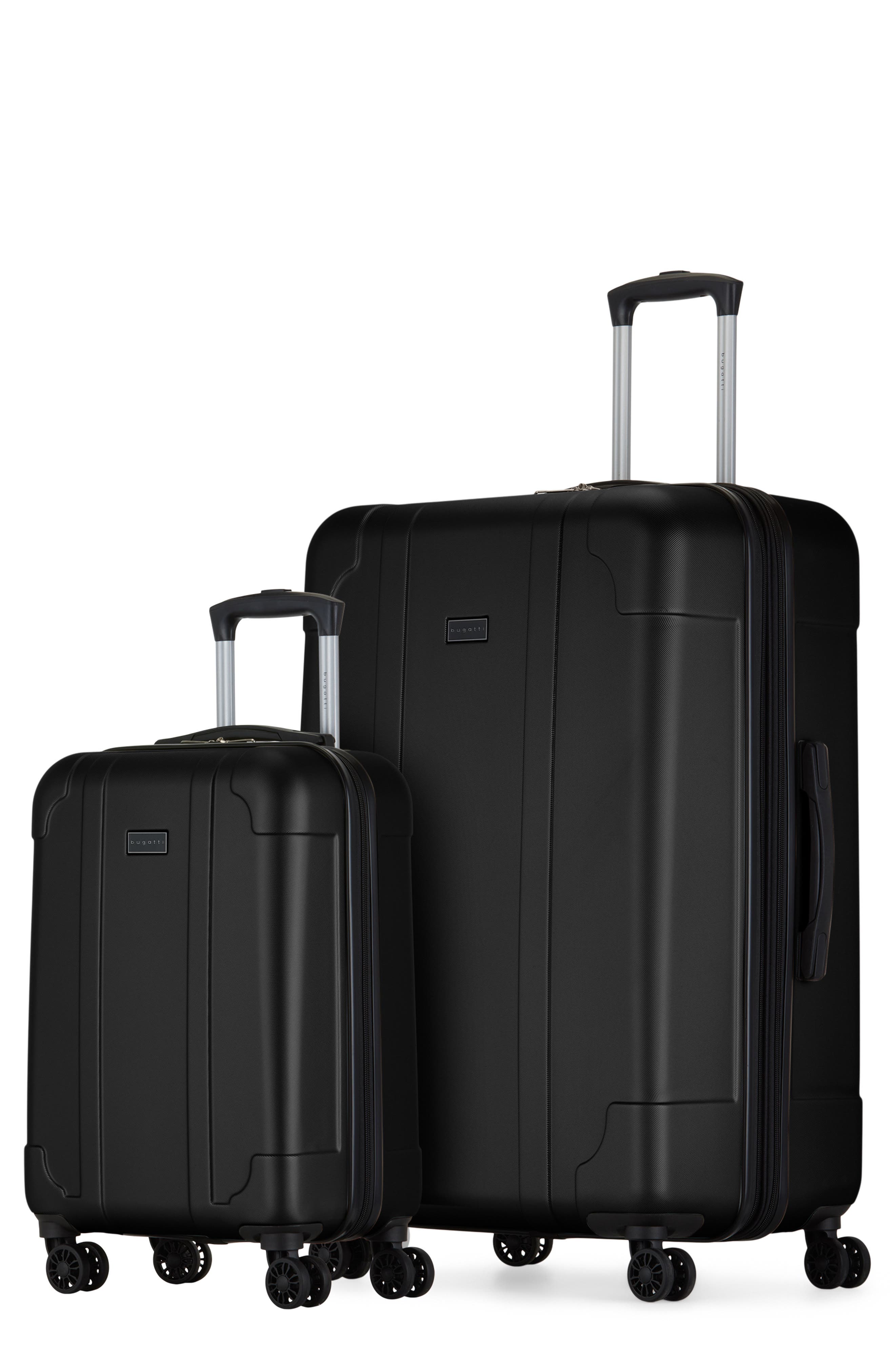bugatti Madrid 2-Piece Hardside Luggage Set, Main, color, Black