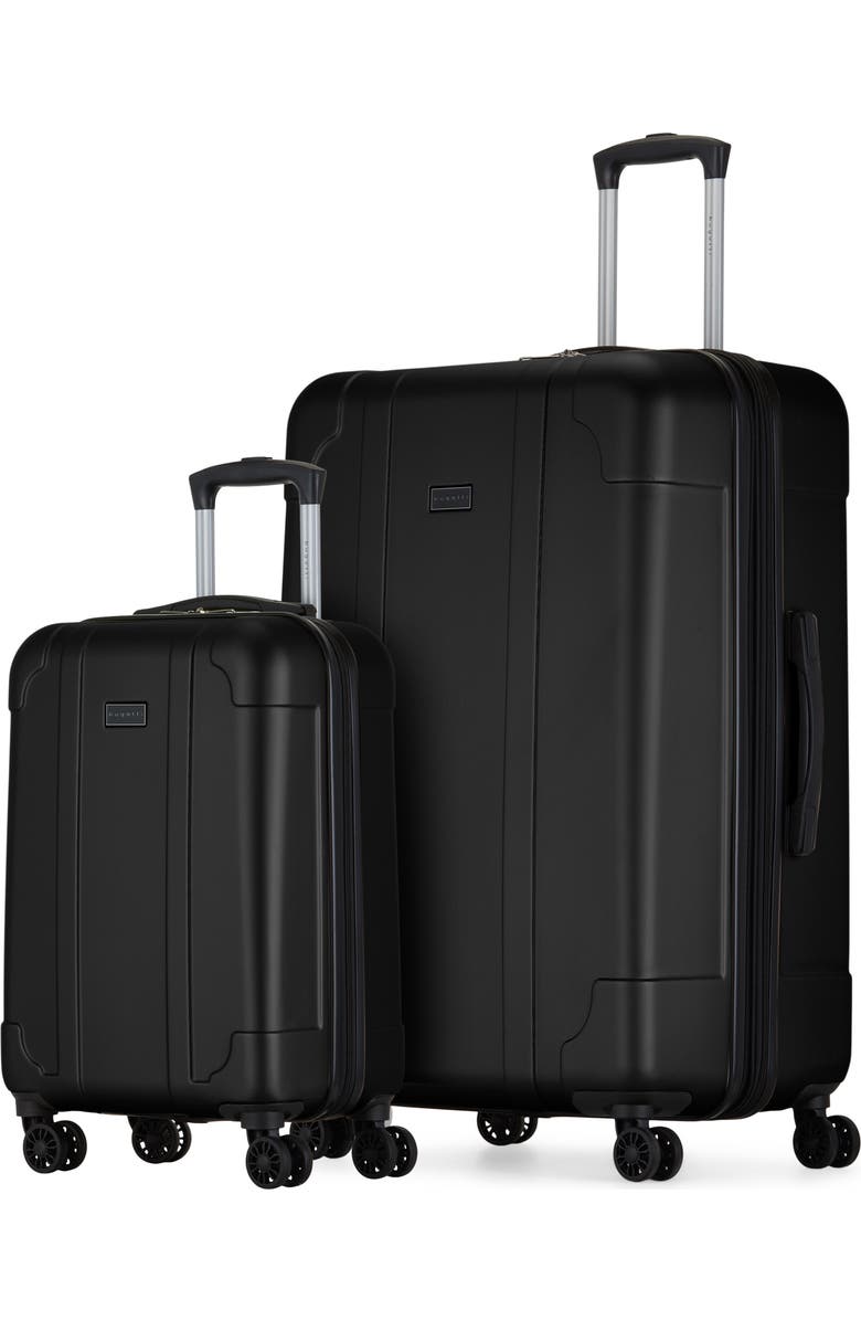 bugatti Madrid 2-Piece Hardside Luggage Set, Main, color, Black