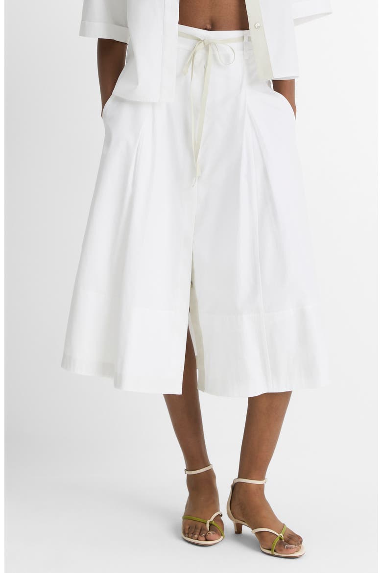 Full Cotton Midi Skirt, Main, color, OPTIC WHITE