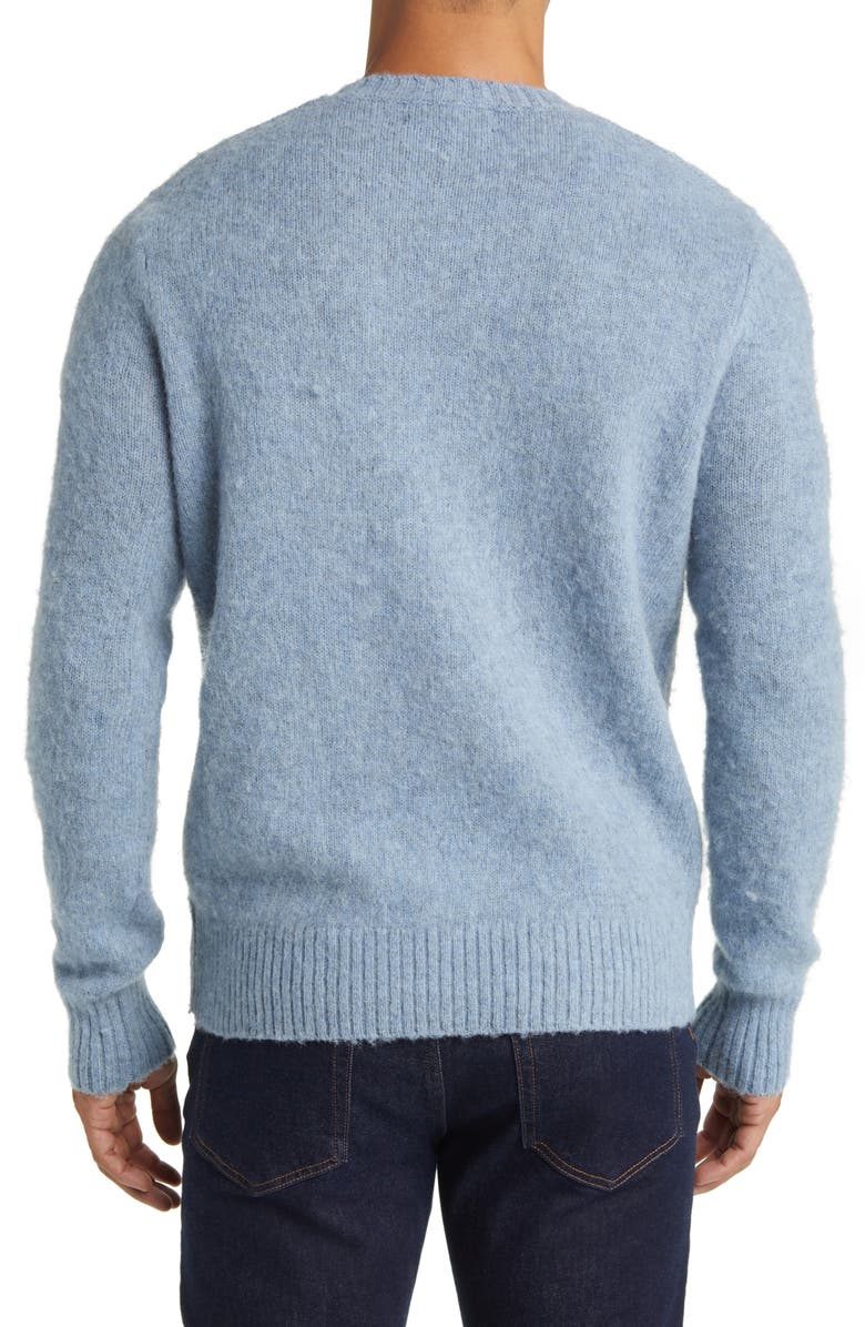 Brooks Brothers Shetland Crewneck Wool Sweater, Alternate, color,