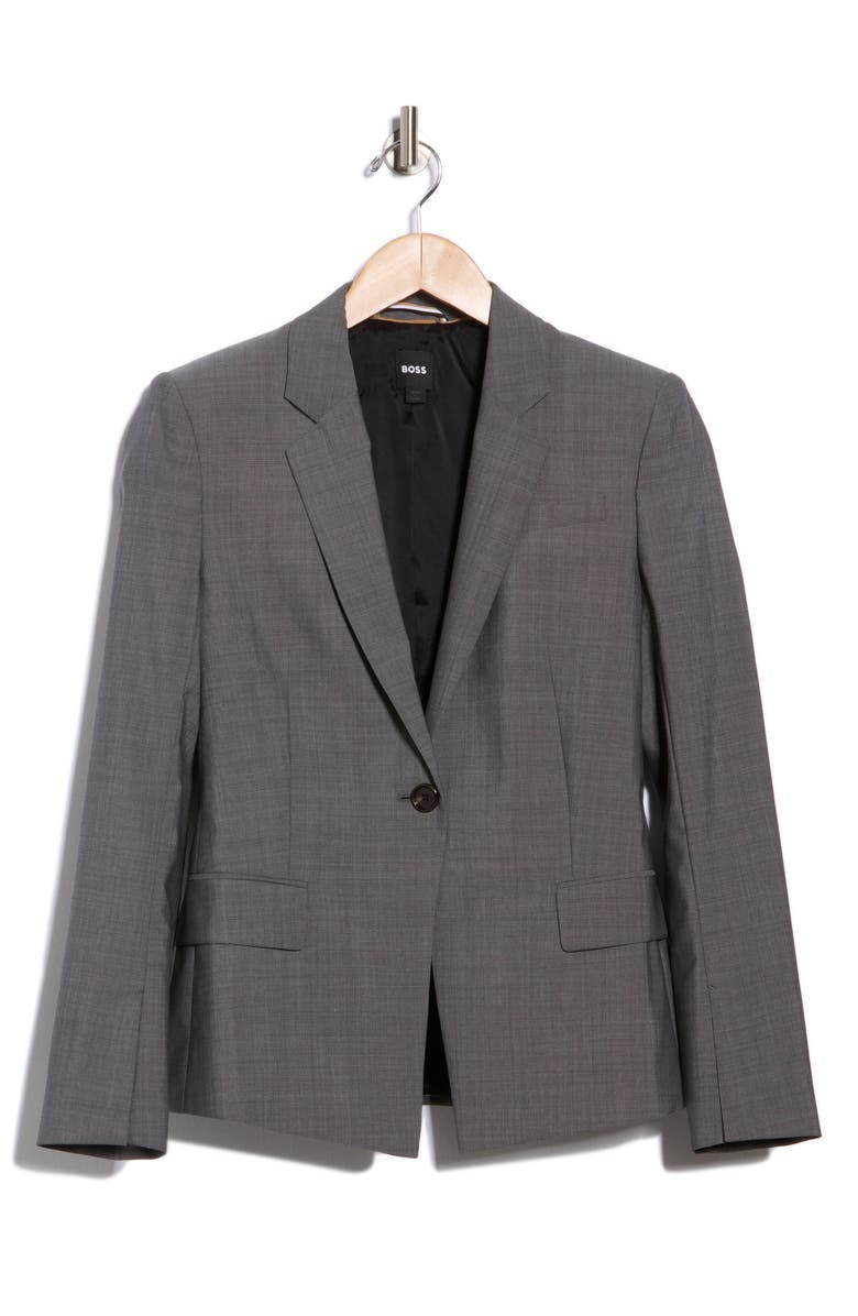 BOSS Janeri Virgin Wool Blazer, Alternate, color, 