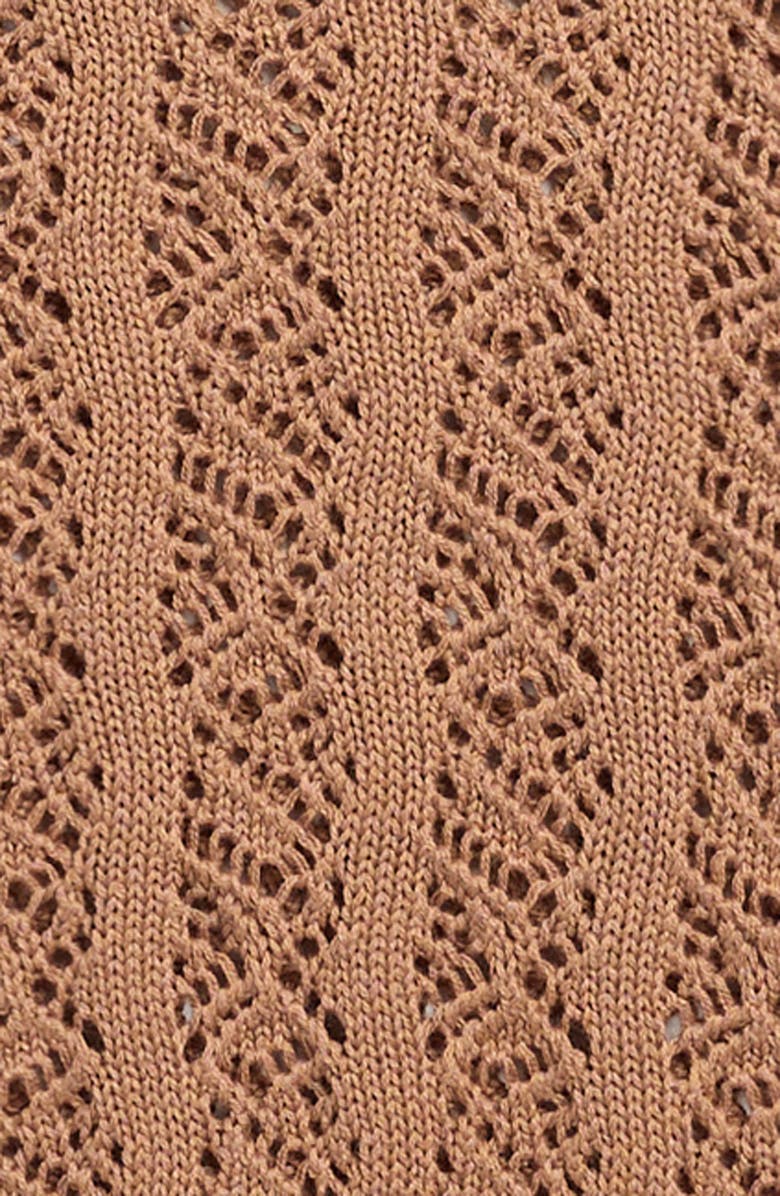 Cotton Emporium Kids' Pointelle Sweater, Alternate, color, Macchiato