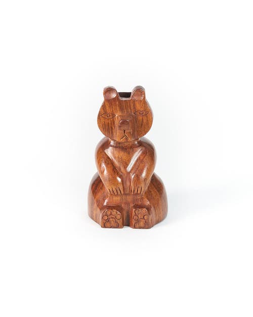 Matr Boomie Bear Eyeglasses Holder Stand In Brown