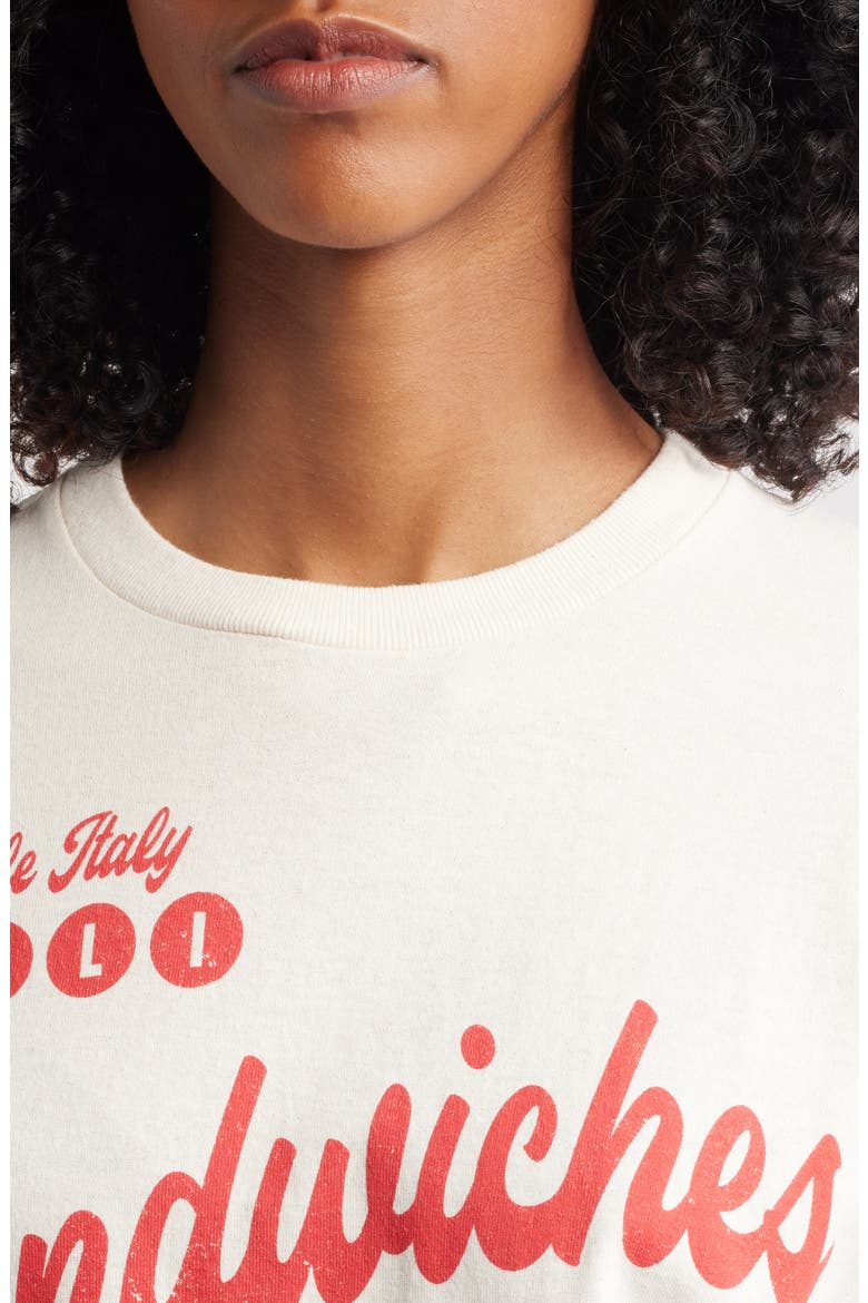Sandwiches Cotton Graphic T-Shirt, Alternate, color, MARSHMALLOW