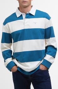 Barbour Broome Stripe Cotton Rugby Shirt