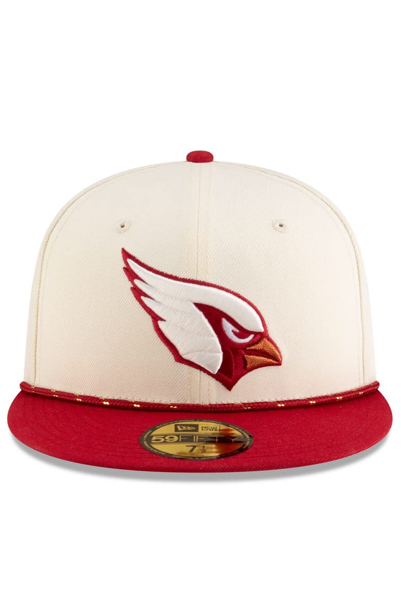 New Era Men's New Era  Natural/Cardinal Arizona Cardinals 2025 Rivalries Collection Sideline Rope 59FIFTY Fitted Hat, Alternate, color, Natural