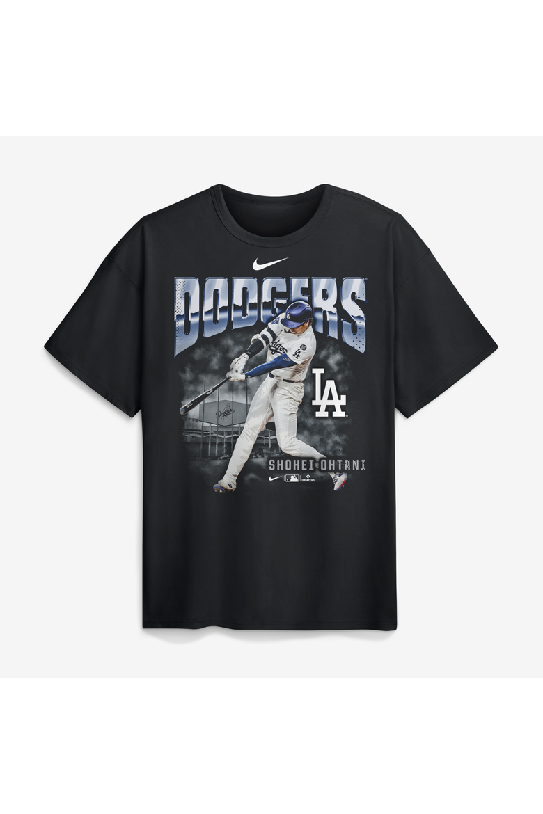 Men's Nike Shohei Ohtani Black Los Angeles Dodgers Enlarged Player Graphic Max90 Heavyweight T-Shirt, Main, color, Black