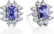 House of Frosted Lucy Amethyst Stud Earrings